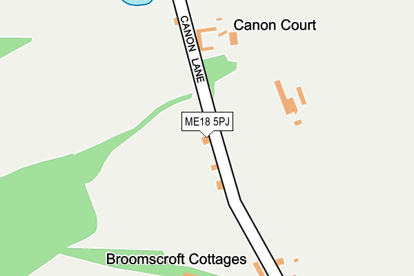 ME18 5PJ map - OS OpenMap – Local (Ordnance Survey) ME18 5PJ map - OS OpenMap – Local (Ordnance Survey)