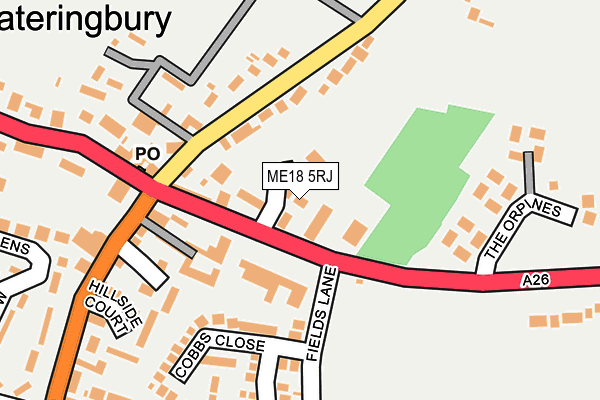 ME18 5RJ map - OS OpenMap – Local (Ordnance Survey)