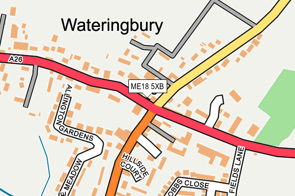 ME18 5XB map - OS OpenMap – Local (Ordnance Survey) ME18 5XB map - OS OpenMap – Local (Ordnance Survey)