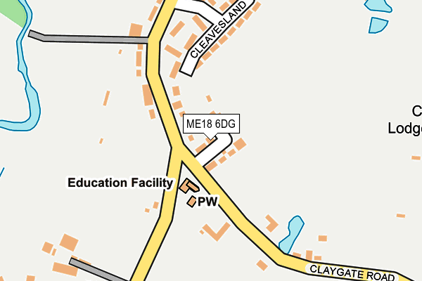 ME18 6DG map - OS OpenMap – Local (Ordnance Survey) ME18 6DG map - OS OpenMap – Local (Ordnance Survey)