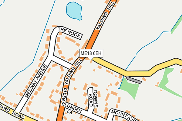 ME18 6EH map - OS OpenMap – Local (Ordnance Survey) ME18 6EH map - OS OpenMap – Local (Ordnance Survey)