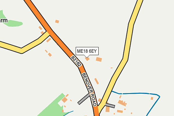 ME18 6EY map - OS OpenMap – Local (Ordnance Survey) ME18 6EY map - OS OpenMap – Local (Ordnance Survey)