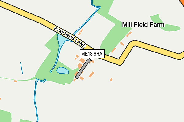 ME18 6HA map - OS OpenMap – Local (Ordnance Survey) ME18 6HA map - OS OpenMap – Local (Ordnance Survey)