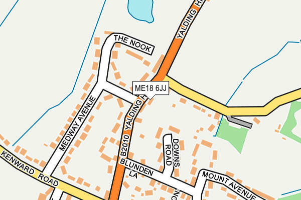 ME18 6JJ map - OS OpenMap – Local (Ordnance Survey) ME18 6JJ map - OS OpenMap – Local (Ordnance Survey)
