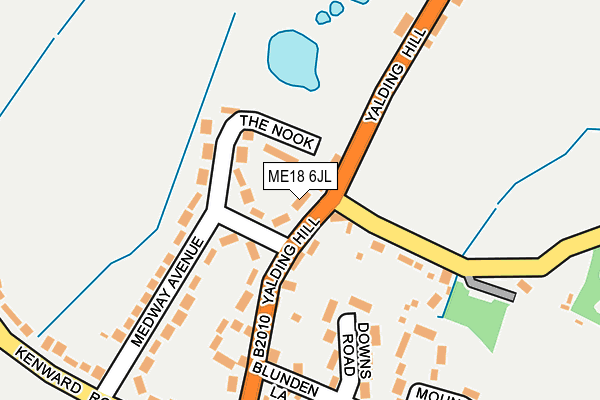 ME18 6JL map - OS OpenMap – Local (Ordnance Survey) ME18 6JL map - OS OpenMap – Local (Ordnance Survey)