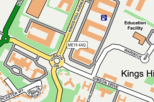 ME19 4AQ map - OS OpenMap – Local (Ordnance Survey) ME19 4AQ map - OS OpenMap – Local (Ordnance Survey)