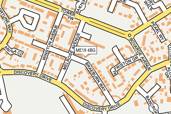 ME19 4BG map - OS OpenMap – Local (Ordnance Survey) ME19 4BG map - OS OpenMap – Local (Ordnance Survey)