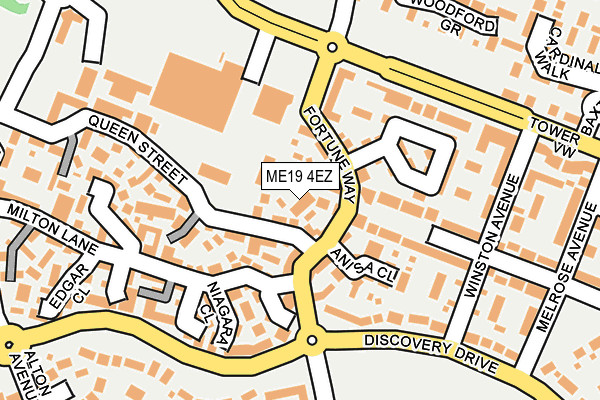 ME19 4EZ map - OS OpenMap – Local (Ordnance Survey) ME19 4EZ map - OS OpenMap – Local (Ordnance Survey)