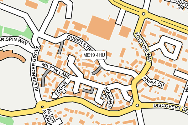 ME19 4HU map - OS OpenMap – Local (Ordnance Survey) ME19 4HU map - OS OpenMap – Local (Ordnance Survey)