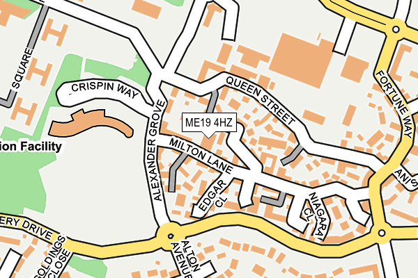 ME19 4HZ map - OS OpenMap – Local (Ordnance Survey) ME19 4HZ map - OS OpenMap – Local (Ordnance Survey)