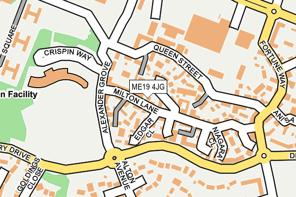 ME19 4JG map - OS OpenMap – Local (Ordnance Survey) ME19 4JG map - OS OpenMap – Local (Ordnance Survey)