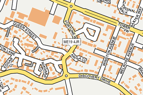 ME19 4JR map - OS OpenMap – Local (Ordnance Survey) ME19 4JR map - OS OpenMap – Local (Ordnance Survey)