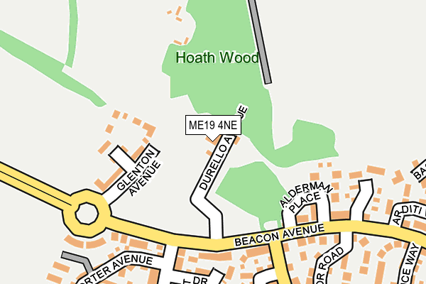 ME19 4NE map - OS OpenMap – Local (Ordnance Survey) ME19 4NE map - OS OpenMap – Local (Ordnance Survey)