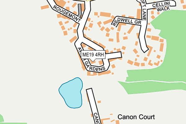 ME19 4RH map - OS OpenMap – Local (Ordnance Survey) ME19 4RH map - OS OpenMap – Local (Ordnance Survey)