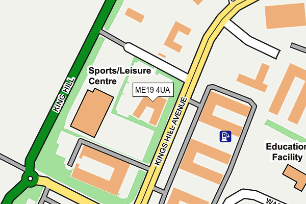 ME19 4UA map - OS OpenMap – Local (Ordnance Survey) ME19 4UA map - OS OpenMap – Local (Ordnance Survey)