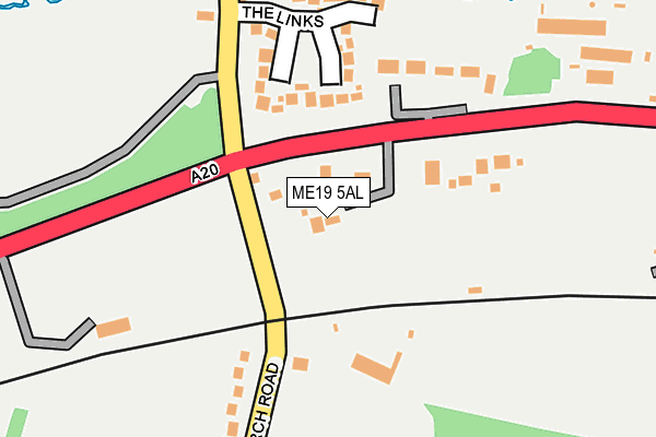 ME19 5AL map - OS OpenMap – Local (Ordnance Survey) ME19 5AL map - OS OpenMap – Local (Ordnance Survey)