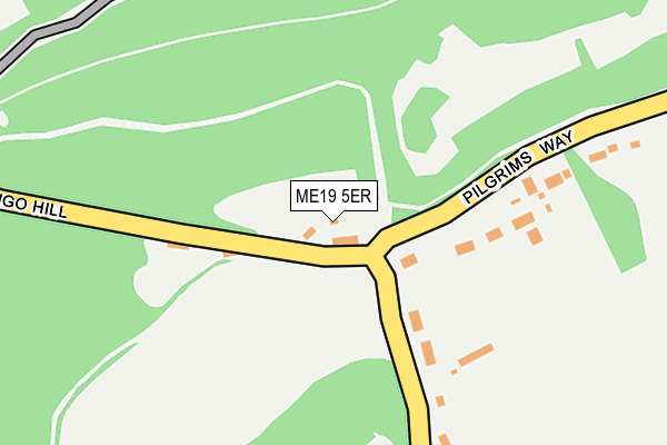 ME19 5ER map - OS OpenMap – Local (Ordnance Survey) ME19 5ER map - OS OpenMap – Local (Ordnance Survey)