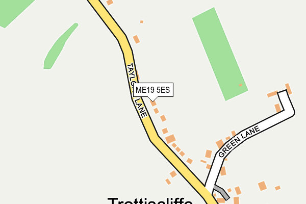 ME19 5ES map - OS OpenMap – Local (Ordnance Survey)