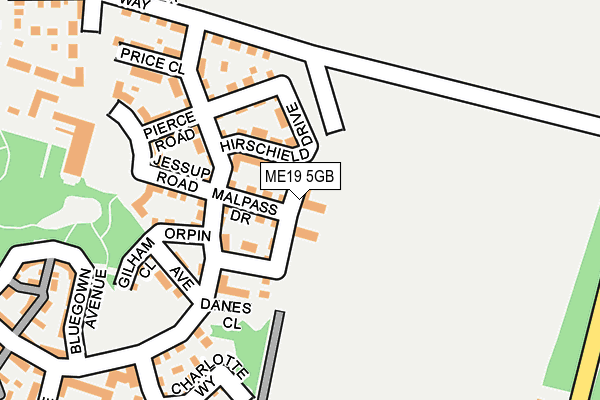 ME19 5GB map - OS OpenMap – Local (Ordnance Survey) ME19 5GB map - OS OpenMap – Local (Ordnance Survey)