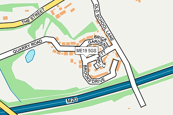 ME19 5GS map - OS OpenMap – Local (Ordnance Survey) ME19 5GS map - OS OpenMap – Local (Ordnance Survey)
