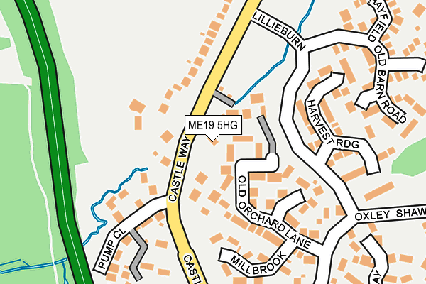 ME19 5HG map - OS OpenMap – Local (Ordnance Survey) ME19 5HG map - OS OpenMap – Local (Ordnance Survey)