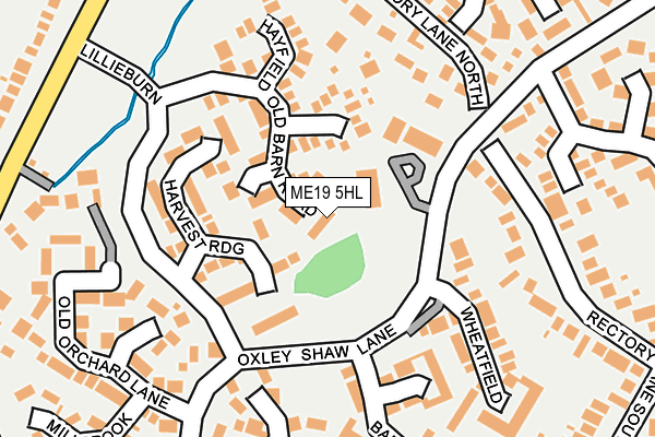 ME19 5HL map - OS OpenMap – Local (Ordnance Survey) ME19 5HL map - OS OpenMap – Local (Ordnance Survey)