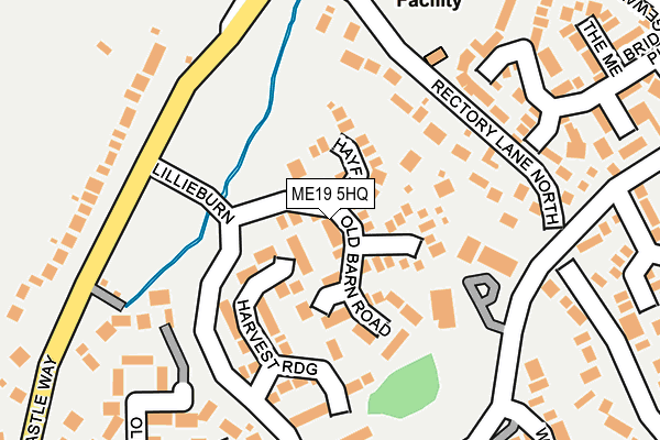 ME19 5HQ map - OS OpenMap – Local (Ordnance Survey)