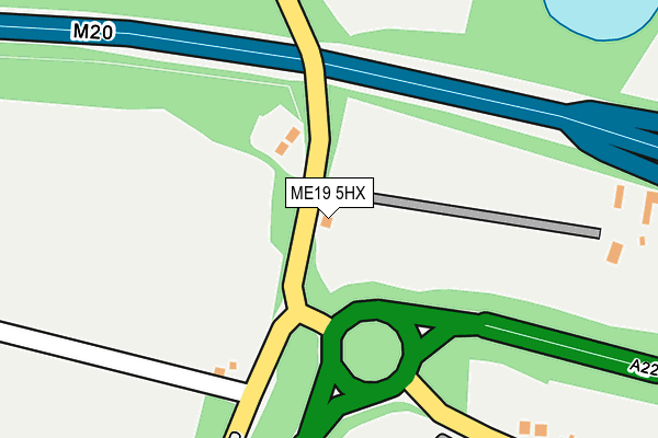 ME19 5HX map - OS OpenMap – Local (Ordnance Survey) ME19 5HX map - OS OpenMap – Local (Ordnance Survey)