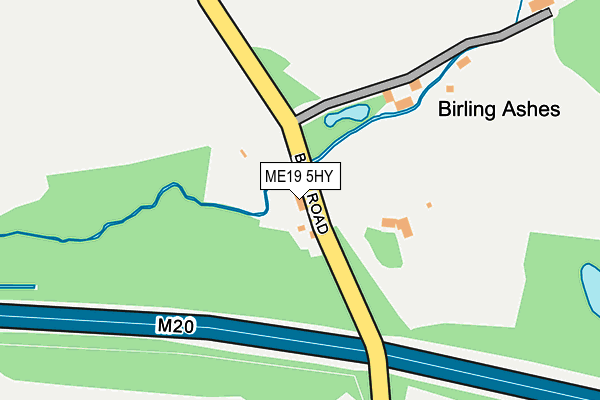ME19 5HY map - OS OpenMap – Local (Ordnance Survey) ME19 5HY map - OS OpenMap – Local (Ordnance Survey)