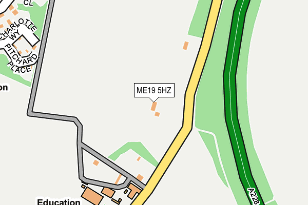 ME19 5HZ map - OS OpenMap – Local (Ordnance Survey) ME19 5HZ map - OS OpenMap – Local (Ordnance Survey)