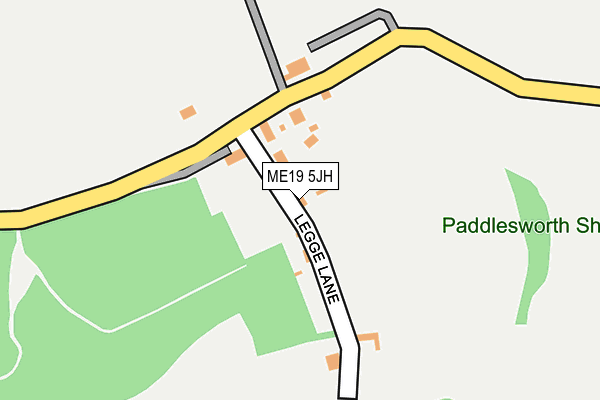 ME19 5JH map - OS OpenMap – Local (Ordnance Survey) ME19 5JH map - OS OpenMap – Local (Ordnance Survey)