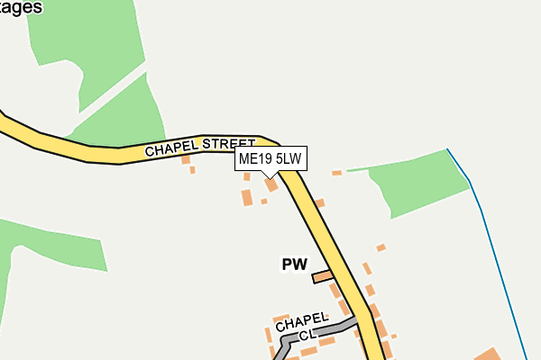 ME19 5LW map - OS OpenMap – Local (Ordnance Survey) ME19 5LW map - OS OpenMap – Local (Ordnance Survey)
