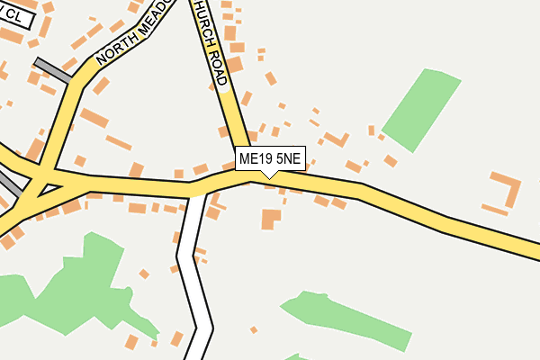 ME19 5NE map - OS OpenMap – Local (Ordnance Survey) ME19 5NE map - OS OpenMap – Local (Ordnance Survey)