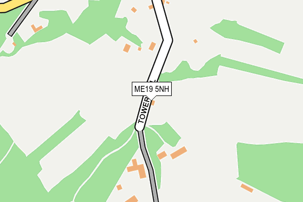 ME19 5NH map - OS OpenMap – Local (Ordnance Survey) ME19 5NH map - OS OpenMap – Local (Ordnance Survey)