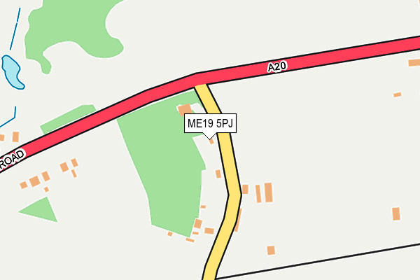 ME19 5PJ map - OS OpenMap – Local (Ordnance Survey) ME19 5PJ map - OS OpenMap – Local (Ordnance Survey)