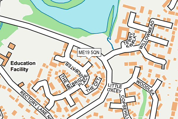 ME19 5QN map - OS OpenMap – Local (Ordnance Survey) ME19 5QN map - OS OpenMap – Local (Ordnance Survey)