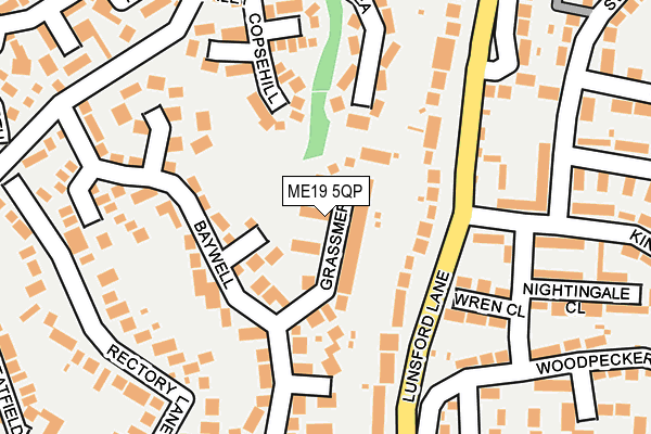 ME19 5QP map - OS OpenMap – Local (Ordnance Survey) ME19 5QP map - OS OpenMap – Local (Ordnance Survey)