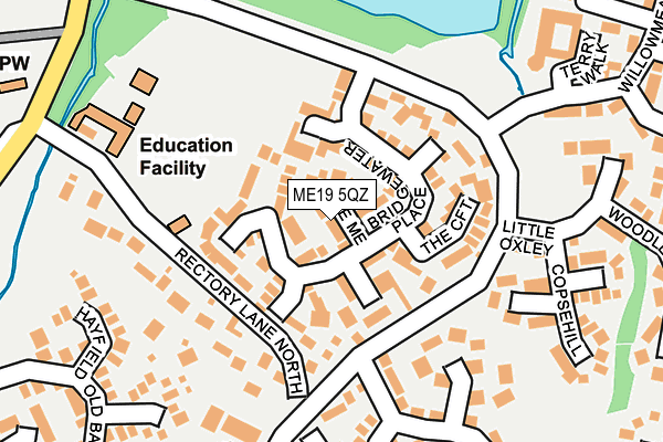ME19 5QZ map - OS OpenMap – Local (Ordnance Survey) ME19 5QZ map - OS OpenMap – Local (Ordnance Survey)