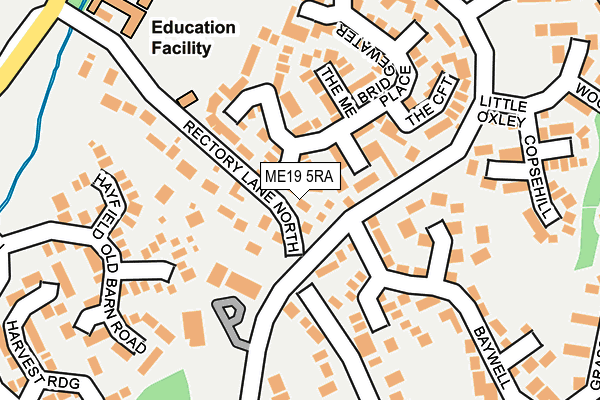ME19 5RA map - OS OpenMap – Local (Ordnance Survey) ME19 5RA map - OS OpenMap – Local (Ordnance Survey)