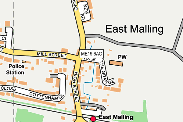 ME19 6AG map - OS OpenMap – Local (Ordnance Survey) ME19 6AG map - OS OpenMap – Local (Ordnance Survey)
