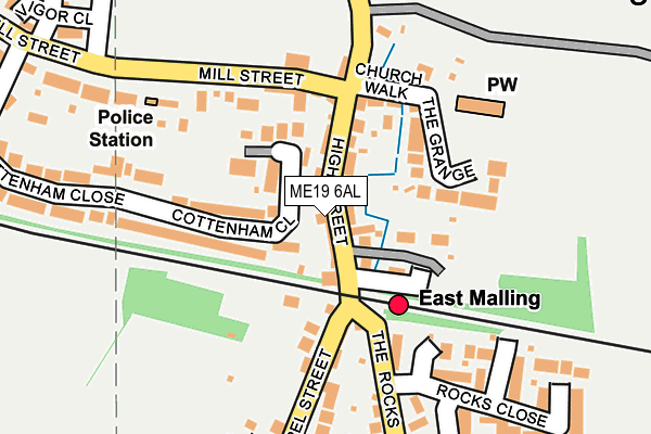 ME19 6AL map - OS OpenMap – Local (Ordnance Survey) ME19 6AL map - OS OpenMap – Local (Ordnance Survey)