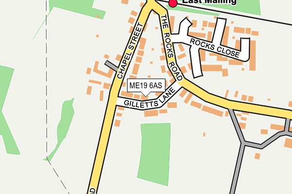 ME19 6AS map - OS OpenMap – Local (Ordnance Survey) ME19 6AS map - OS OpenMap – Local (Ordnance Survey)