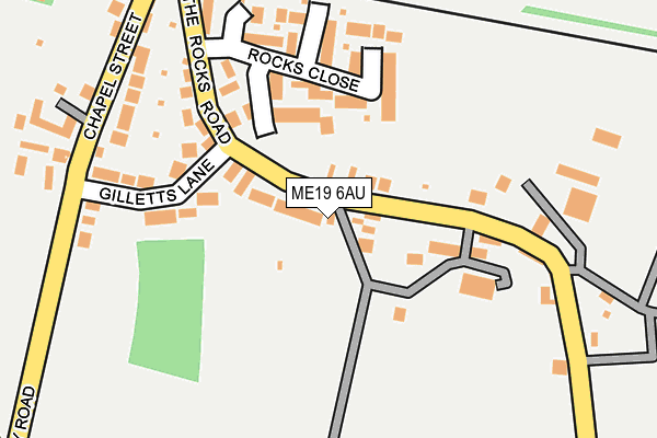 ME19 6AU map - OS OpenMap – Local (Ordnance Survey) ME19 6AU map - OS OpenMap – Local (Ordnance Survey)