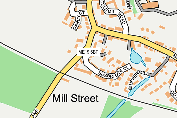 ME19 6BT map - OS OpenMap – Local (Ordnance Survey) ME19 6BT map - OS OpenMap – Local (Ordnance Survey)