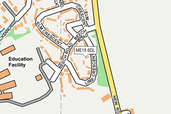 ME19 6DL map - OS OpenMap – Local (Ordnance Survey) ME19 6DL map - OS OpenMap – Local (Ordnance Survey)