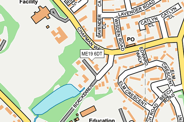 ME19 6DT map - OS OpenMap – Local (Ordnance Survey) ME19 6DT map - OS OpenMap – Local (Ordnance Survey)