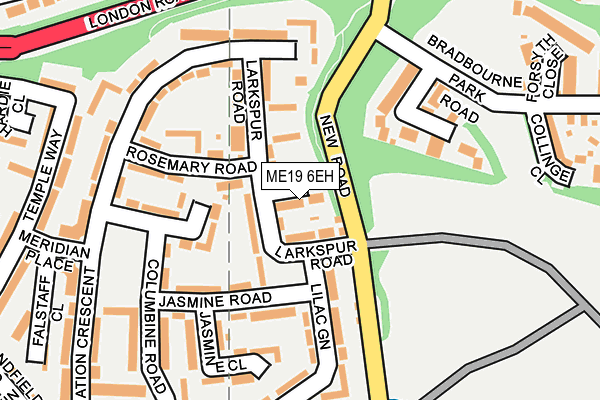 ME19 6EH map - OS OpenMap – Local (Ordnance Survey) ME19 6EH map - OS OpenMap – Local (Ordnance Survey)