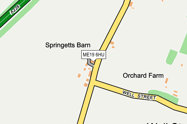 ME19 6HU map - OS OpenMap – Local (Ordnance Survey) ME19 6HU map - OS OpenMap – Local (Ordnance Survey)