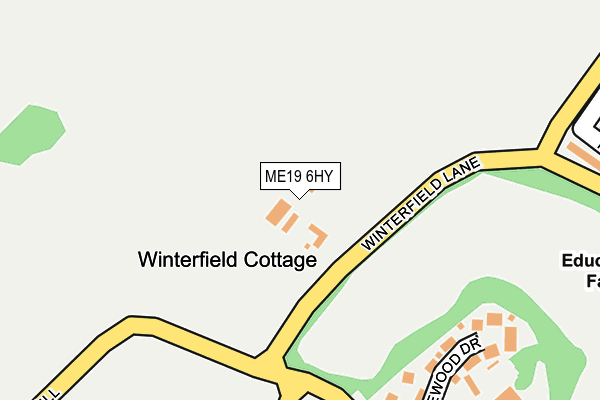 ME19 6HY map - OS OpenMap – Local (Ordnance Survey) ME19 6HY map - OS OpenMap – Local (Ordnance Survey)
