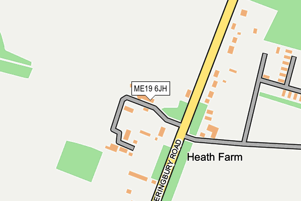 ME19 6JH map - OS OpenMap – Local (Ordnance Survey) ME19 6JH map - OS OpenMap – Local (Ordnance Survey)